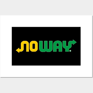 no way subway parody Posters and Art